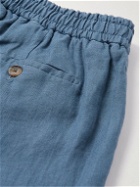 Ralph Lauren Purple label - Straight-Leg Linen Drawstring Shorts - Blue