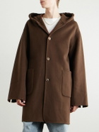 Séfr - Yves Wool-Blend Hooded Coat - Brown