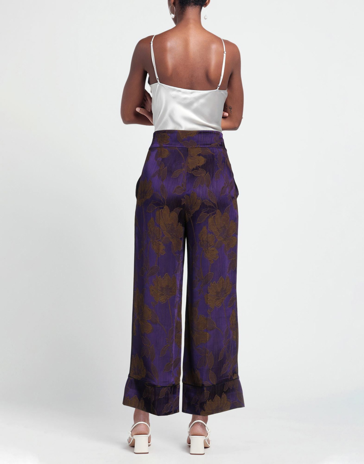 Alessia Santi Womens Pants in Purple