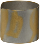 MM6 Maison Margiela Silver & Gold Cuff Bracelet