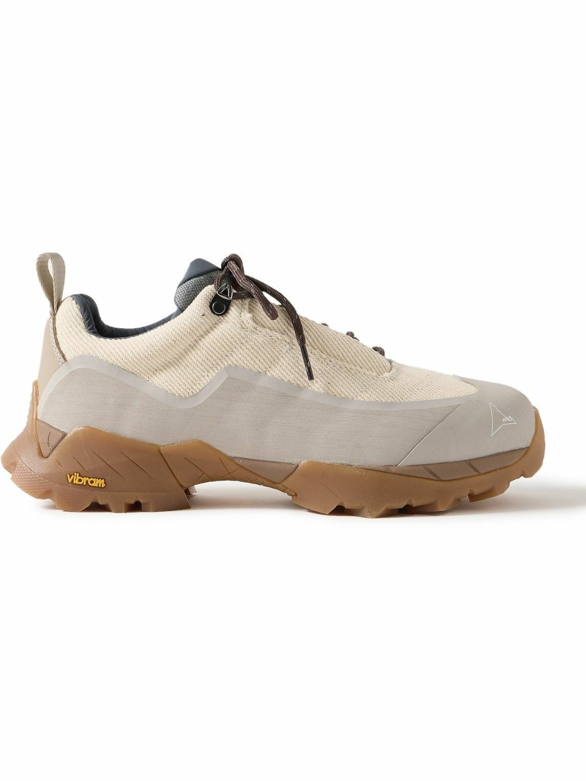 Photo: ROA - Katharina Rubber and Suede-Trimmed Twill Hiking Sneakers - Neutrals