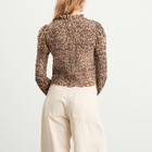 RIXO Women's Gardenia Mila Leopard Top in Brown