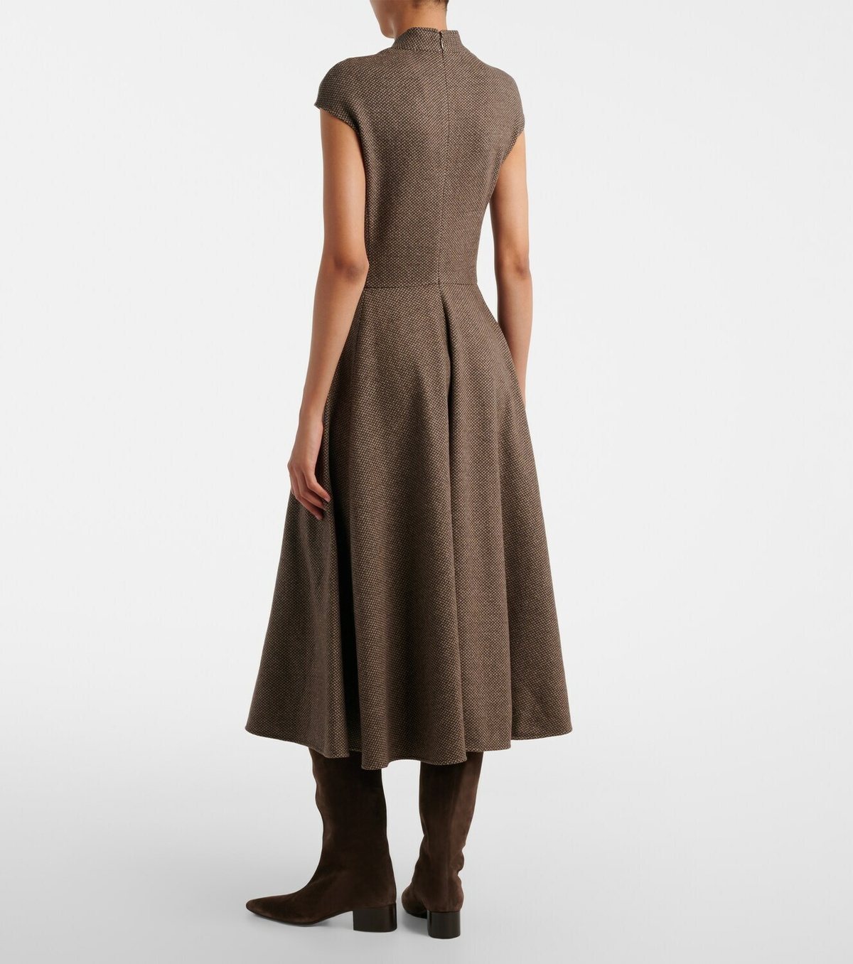Ralph Lauren Collection Maisey wool, silk, and cashmere midi dress