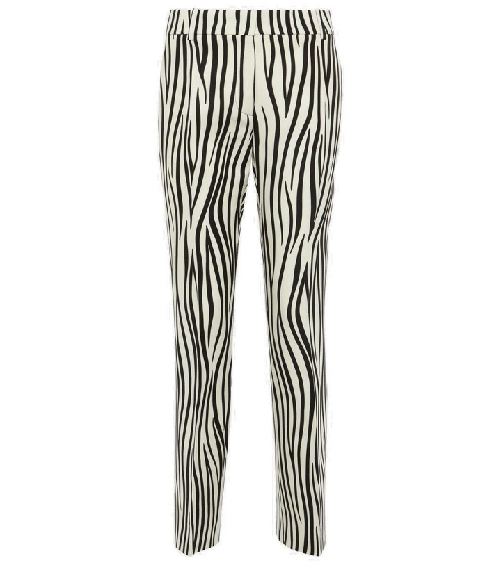 Photo: Valentino Zebra-print wool-blend pants