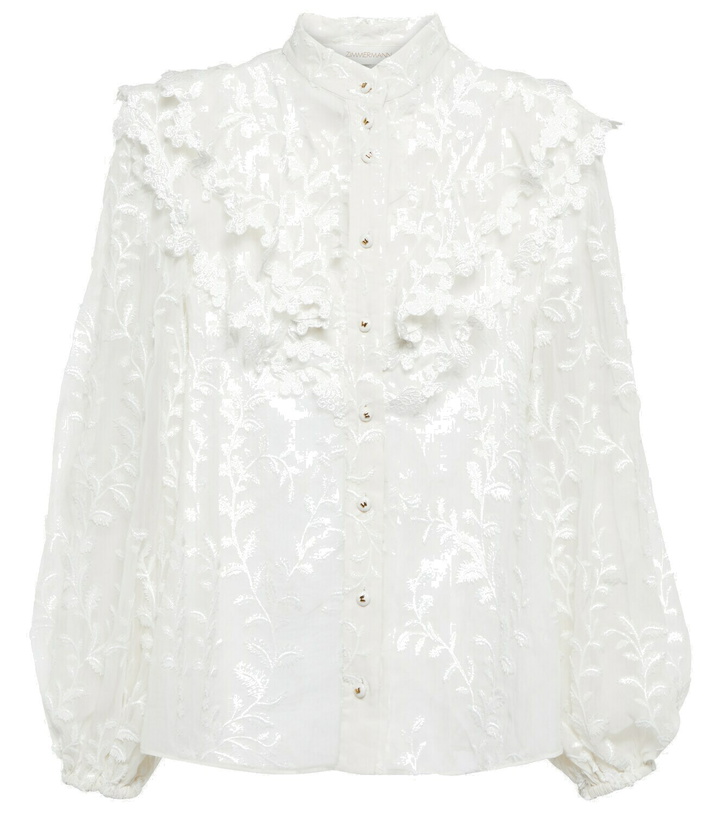 Photo: Zimmermann - Floral cotton and silk blouse