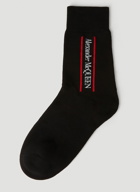 Alexander McQueen - Logo Intarsia Socks in Black