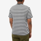 Danton Men's Stripe Pocket T-Shirt in Black/White