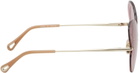 Chloé Gold Butterfly Sunglasses
