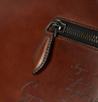 Berluti - Un Jour Scritto Leather Briefcase - Men - Brown