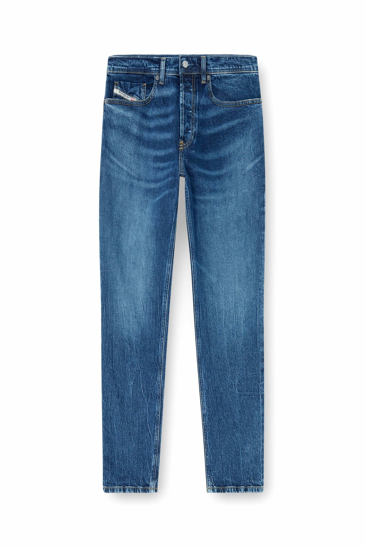 Diesel Regular Jeans Regular Waist 2023 D-Finitive, Dark blue, Button fly