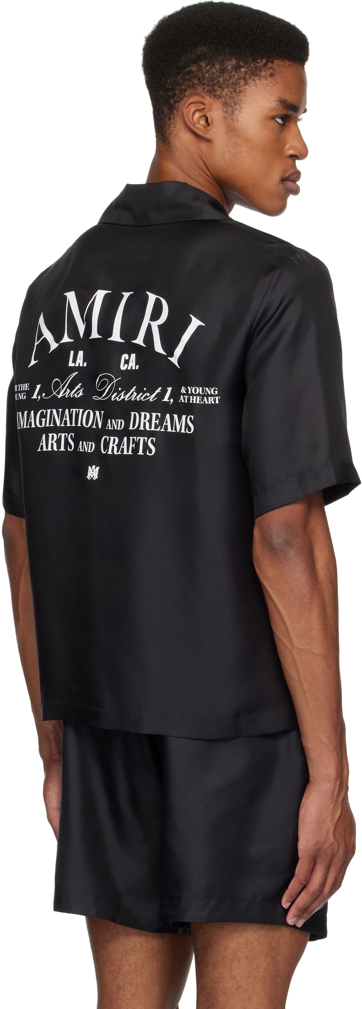 AMIRI Black 'Arts District' Bowling Shirt
