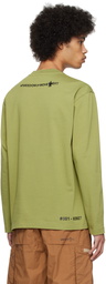 Moncler Grenoble Green Manica Lunga T-Shirt