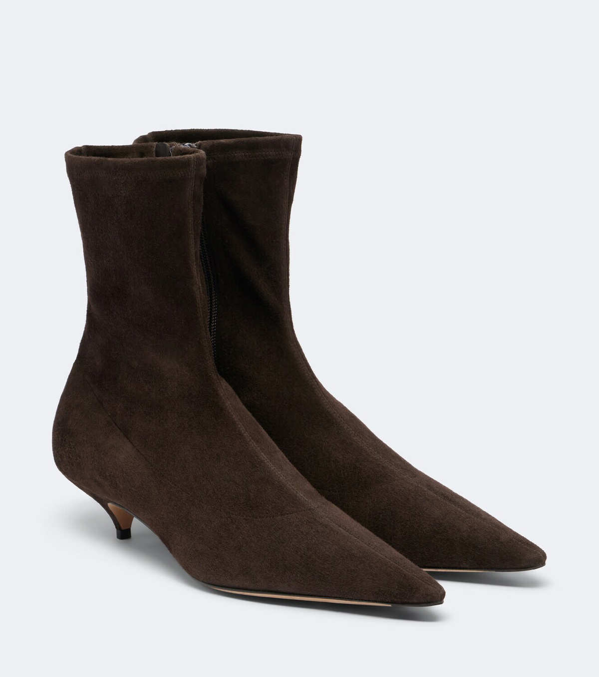 The Row Liisa suede ankle boots