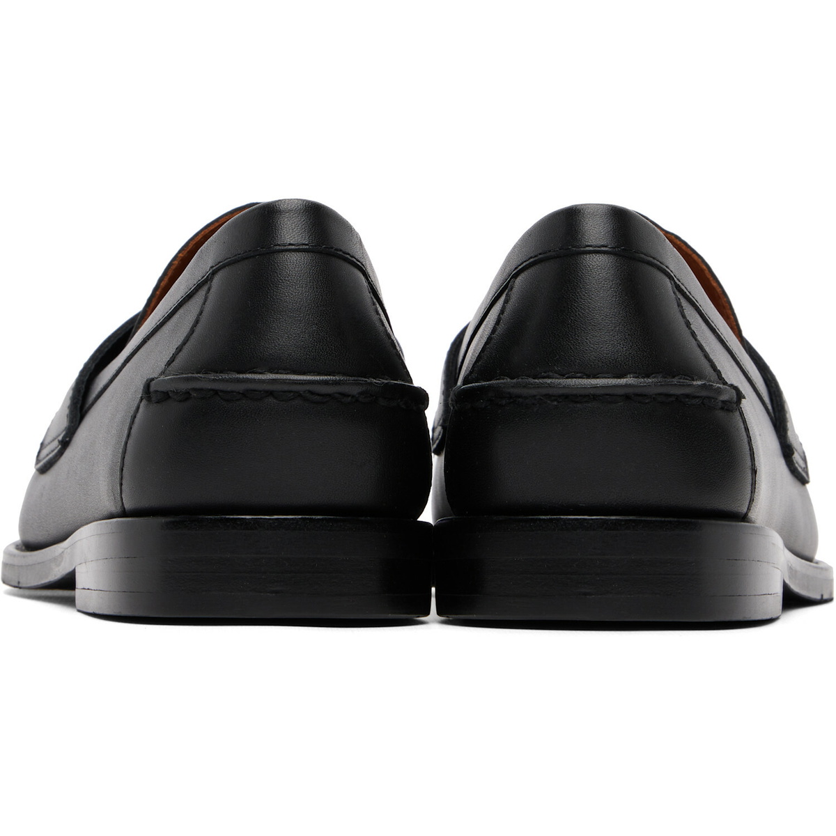 Polo Ralph Lauren Black Alston Leather Penny Loafers
