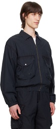 John Elliott Black Garment-Dyed Jacket