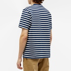 A.P.C. Men's Emilien Stripe T-Shirt in Dark Navy/White