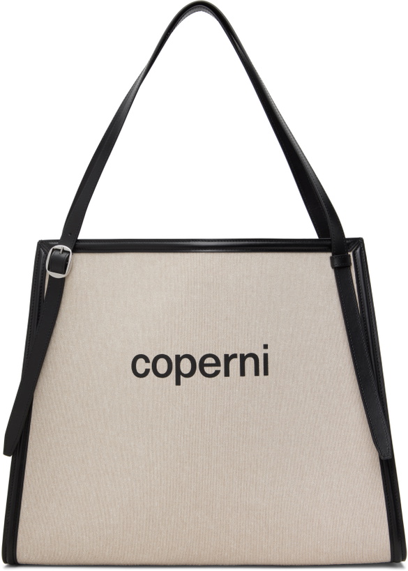 Photo: Coperni Beige Branded Canvas Belt Tote