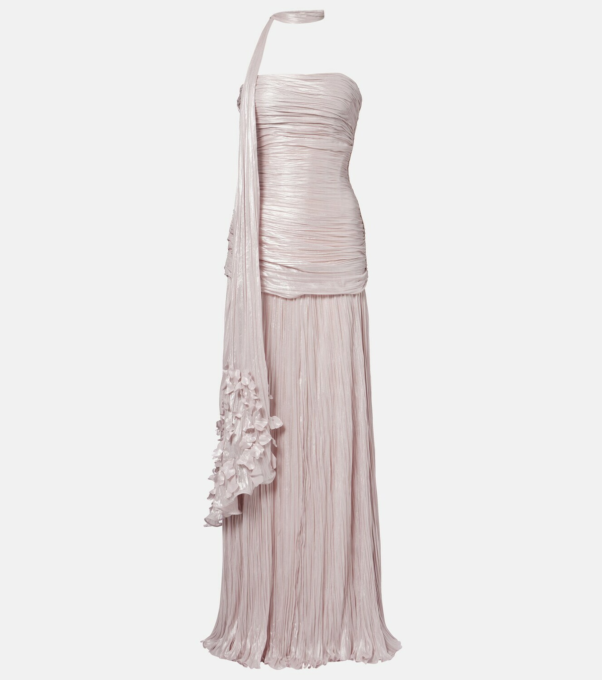 Marmar Halim Dayana ruched scarf-detail gown