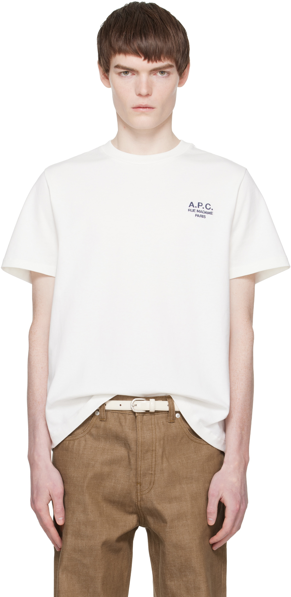 A.P.C. White Standard 'Rue Madame' T-shirt A.P.C.