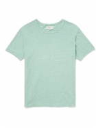 Officine Générale - Stretch-Linen T-Shirt - Green