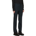 Rochas Homme Navy Wool Canvas Trousers