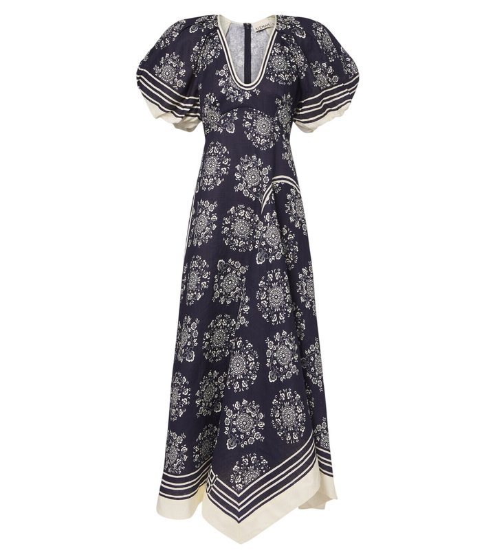 Photo: Alémais Banderra floral linen midi dress