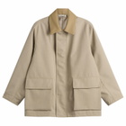 Auralee Women's Wool Max Canvas Blouson in Top Gray Beige