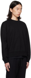 Reigning Champ Black Midweight Relaxed Sweatshirt