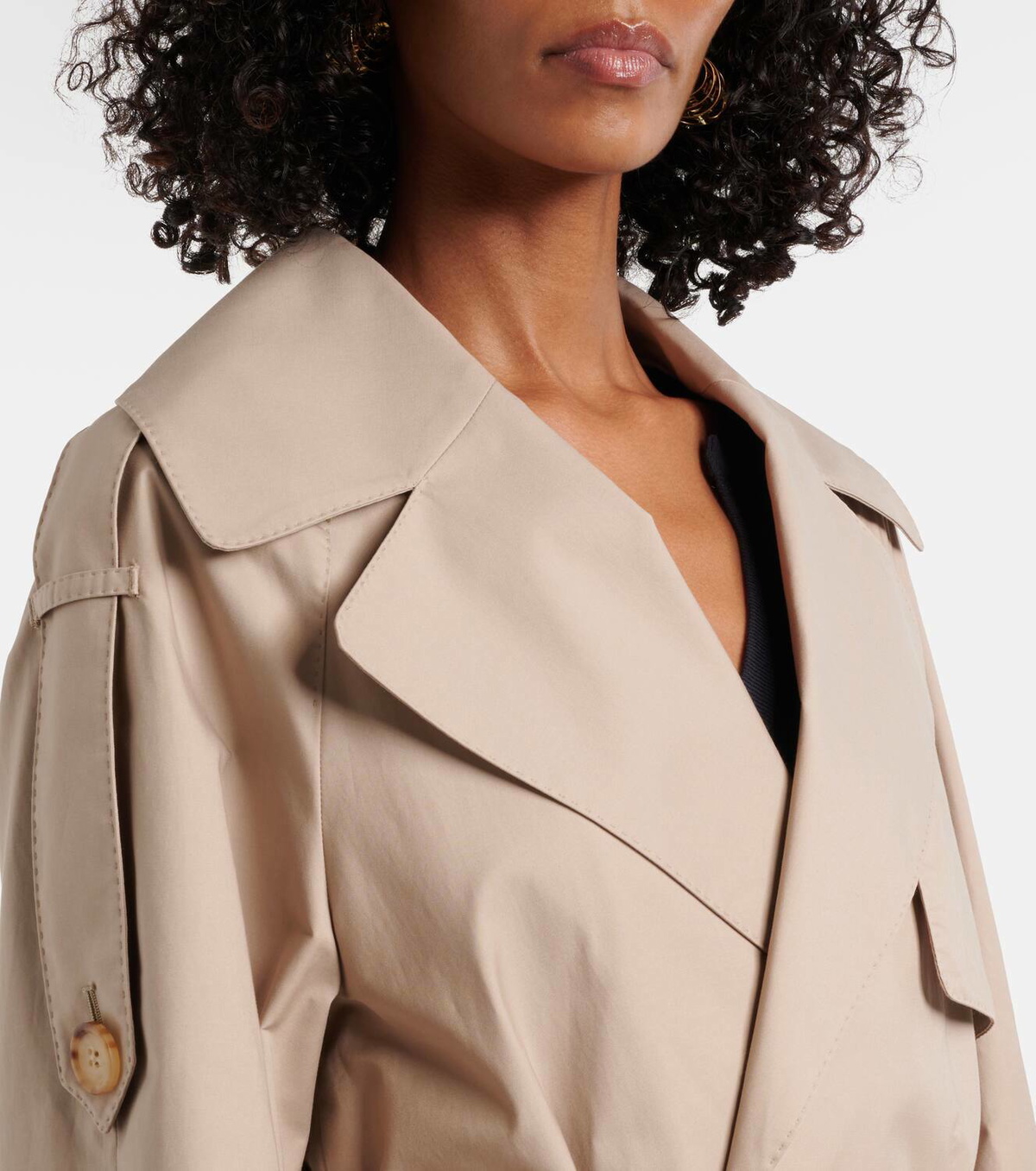 Max Mara Oversized twill trench coat Max Mara