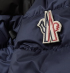 Moncler Grenoble - Camurac Logo-Appliquéd Colour-Block Quilted Shell Down Hooded Ski Jacket - Blue