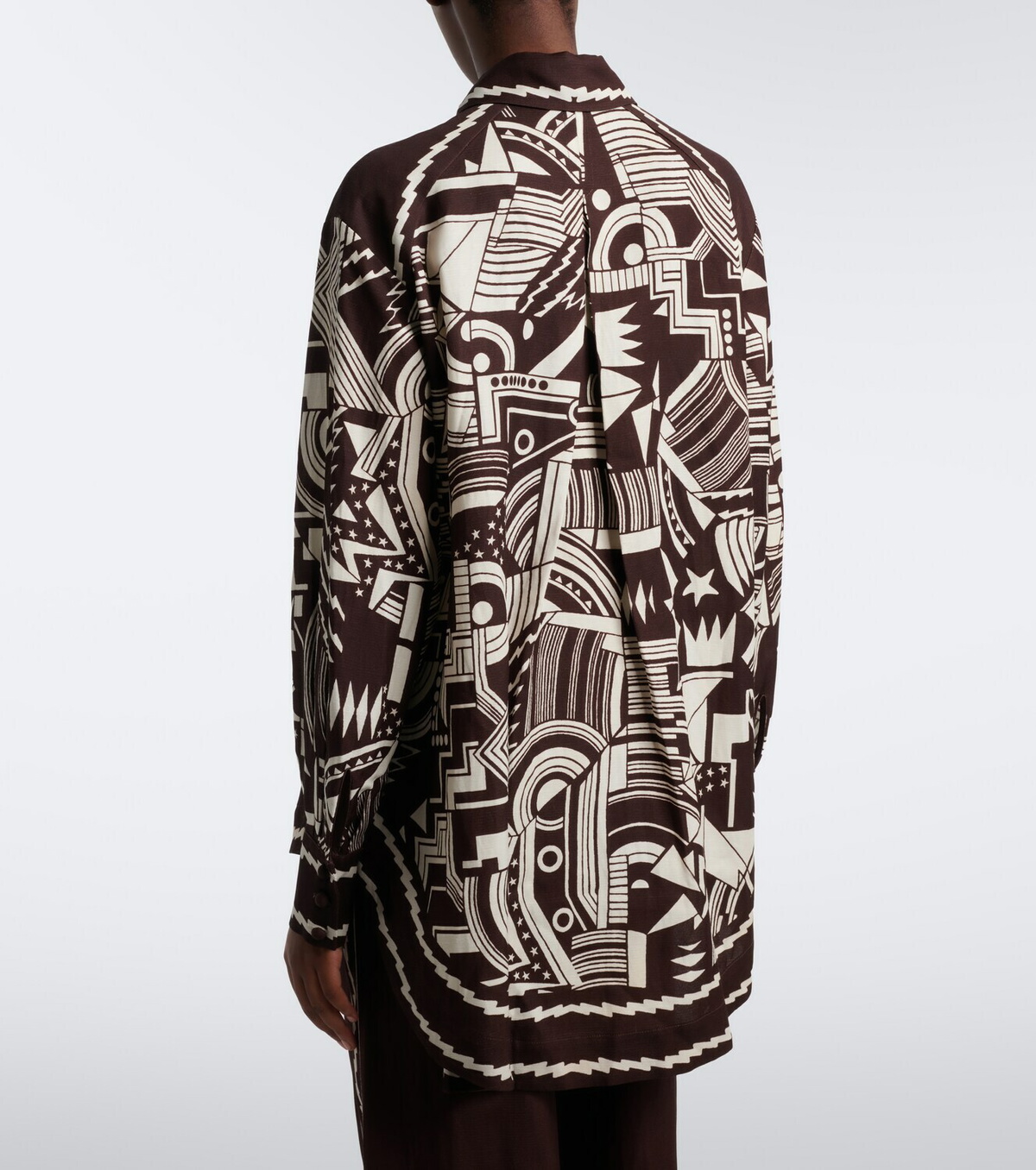 Alémais Lori printed cotton poplin shirt