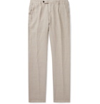 Massimo Alba - Pleated Linen Suit Trousers - Neutrals