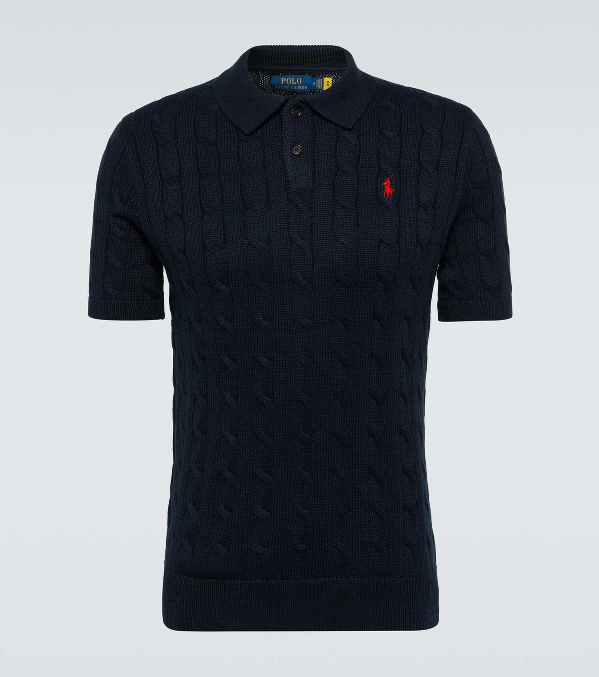 トップス H COTTON NYLON CORD POLO COLLAER KNIT Short-sleeve polo jumper albore - Comptoir des Cotonniers