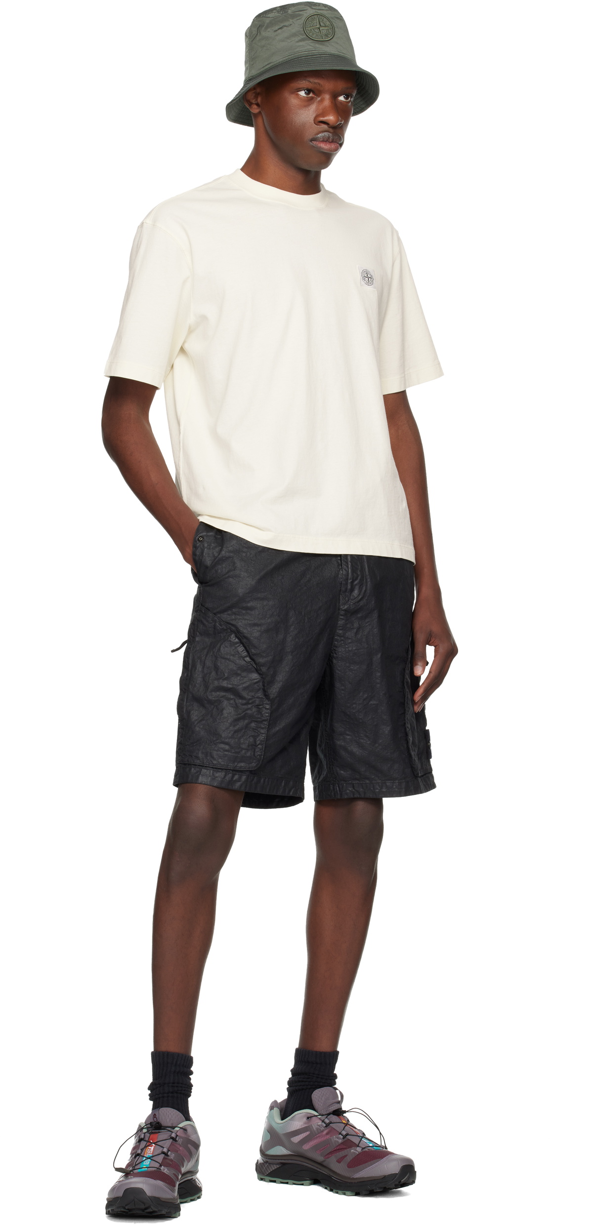 パンツ stone  nylon short pants xl K1S15B100B09S0046V0029_F.jpg