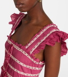 Rixo Chandra tiered cotton midi dress