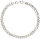 HANREJ Silver Til Min Elskede Panzer Chain Necklace