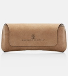 Brunello Cucinelli Sartorial Sunset round sunglasses