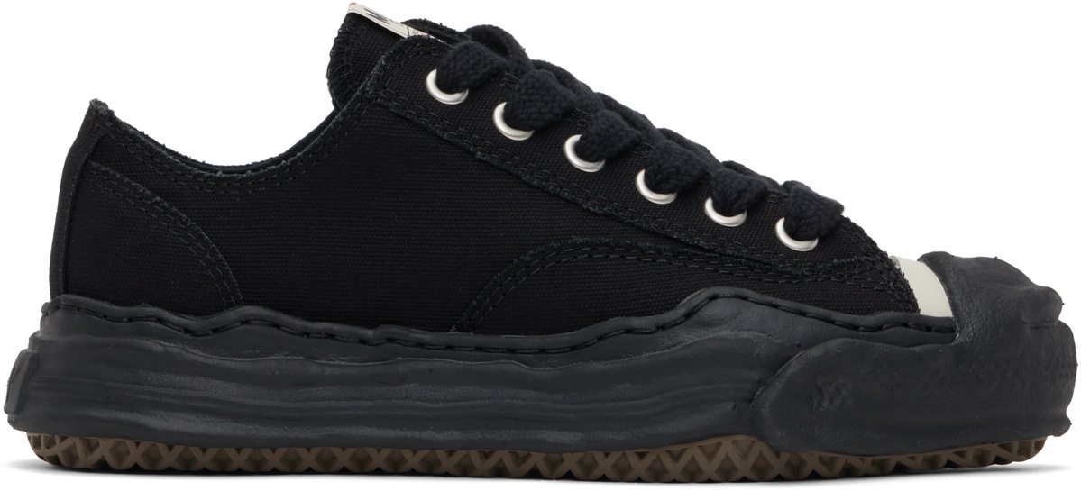 Maison MIHARA YASUHIRO Black Hank OG Sole Canvas Low-Top Sneakers