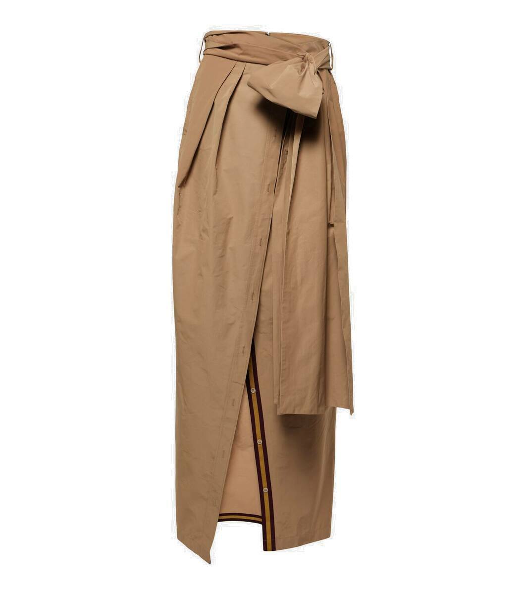 Dries Van Noten Women's Draped Herchive Skirt Black