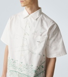 Prada Printed cotton bowling shirt