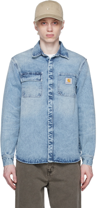 Photo: Carhartt Work In Progress Blue Salinac Denim Shirt