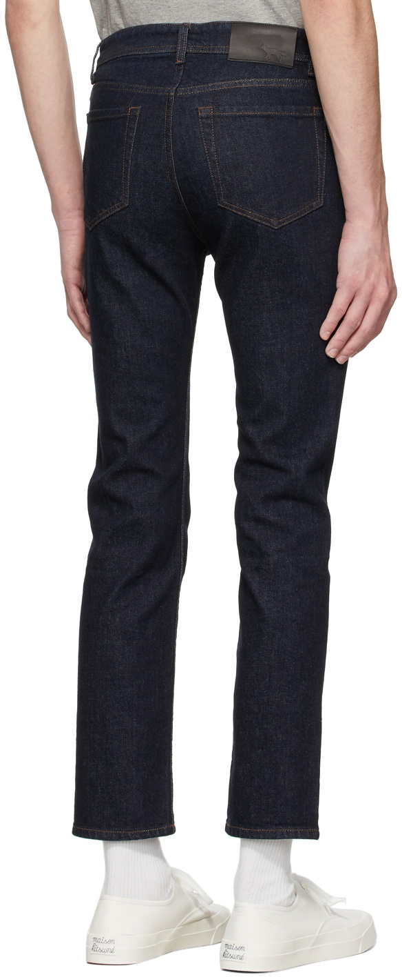 Maison Kitsuné Indigo Slim Fit Jeans Maison Kitsune