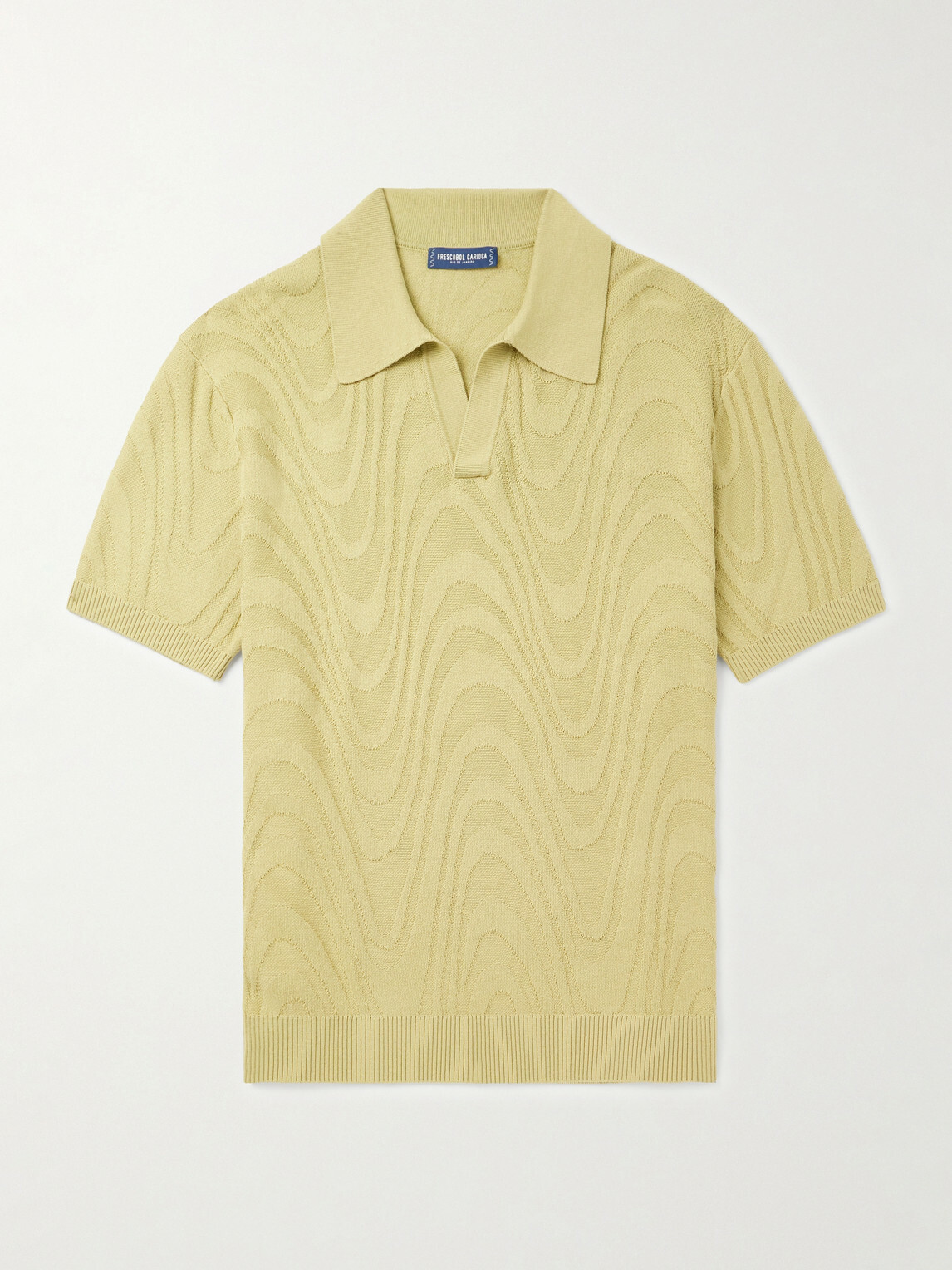 Frescobol Carioca - Rino Cotton and Silk-Blend Polo Shirt - Green