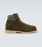 Brunello Cucinelli Leather lace-up boots