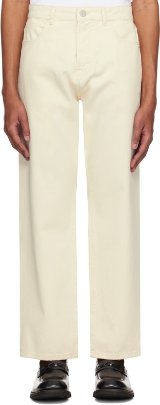 Photo: Róhe Off-White Relaxed Leg Jeans