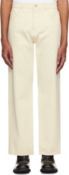 Róhe Off-White Relaxed Leg Jeans