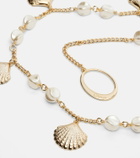 Oséree Shells embellished chain belt