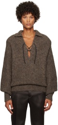 16Arlington SSENSE Exclusive Brown Harth Sweater
