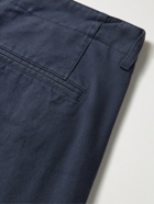 YMC - Padre Straight-Leg Stretch-Cotton Twill Trousers - Blue