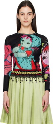 Chopova Lowena Multicolor Sweeties Fitted Mesh Top